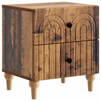 Nachttisch 2 stk. Altholz 43 x 34,5 x 48 cm Holzwerkstoff