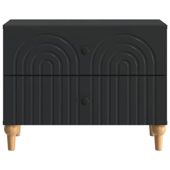 Nachttisch Schwarz 62 x 34,5 x 48 cm Holzwerkstoff