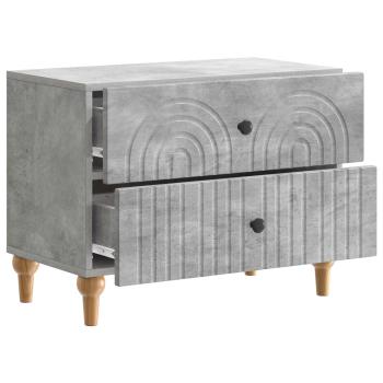 Nachttisch Betongrau 62 x 34,5 x 48 cm Holzwerkstoff