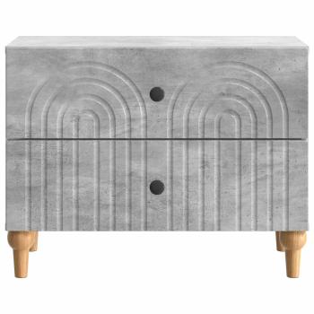 Nachttisch Betongrau 62 x 34,5 x 48 cm Holzwerkstoff