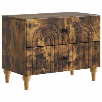 Nachttisch Geräucherte Eiche 62 x 34,5 x 48 cm Holzwerkstoff