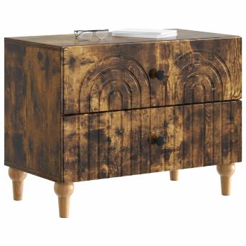 Nachttisch Geräucherte Eiche 62 x 34,5 x 48 cm Holzwerkstoff