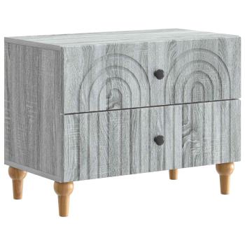 Nachttisch Graues Sonoma 62 x 34,5 x 48 cm Holzwerkstoff