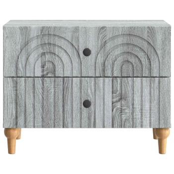 Nachttisch Graues Sonoma 62 x 34,5 x 48 cm Holzwerkstoff