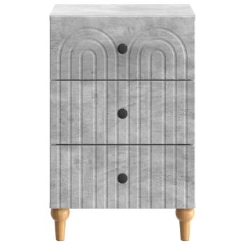 Nachttisch Betongrau 43x 41 x 66,5 cm Holzwerkstoff
