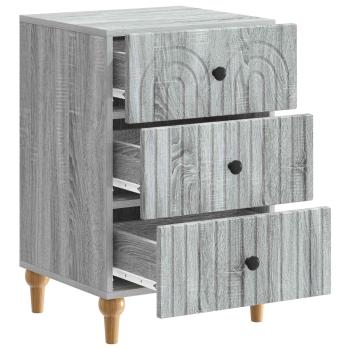 Nachttisch Sonoma-Grau 43x 41 x 66,5 cm Holzwerkstoff