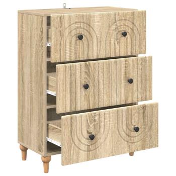 Schubladenschrank Sonoma-Eiche 66 x 34,5 x 90 cm Holzwerkstoff