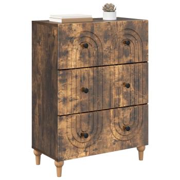 Schubladenschrank Geräucherte Eiche 66 x 34,5 x 90 cm