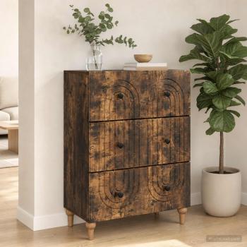 Schubladenschrank Geräucherte Eiche 66 x 34,5 x 90 cm
