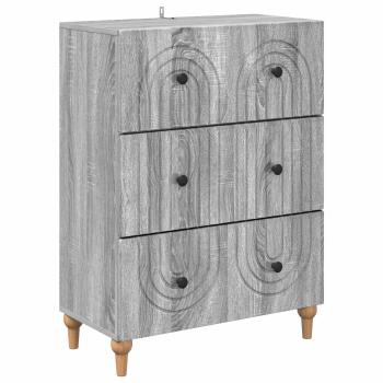 Schubladenschrank Graues Sonoma 66 x 34,5 x 90 cm Holzwerkstoff