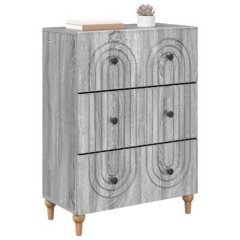 Schubladenschrank Graues Sonoma 66 x 34,5 x 90 cm Holzwerkstoff