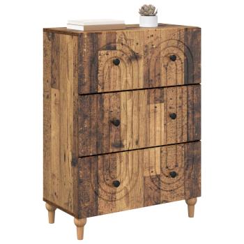 Schubladenschrank Altholz 66 x 34,5 x 90 cm Holzwerkstoff