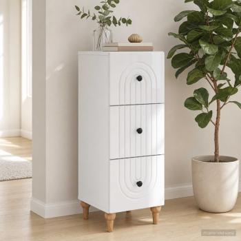 Schubladenschrank 33 x 34,5 x 90 cm Holzwerkstoff