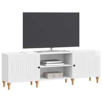 TV-Schränk 150 x 31 x 50 cm Hochglanz Weiß Holzwerkstoff