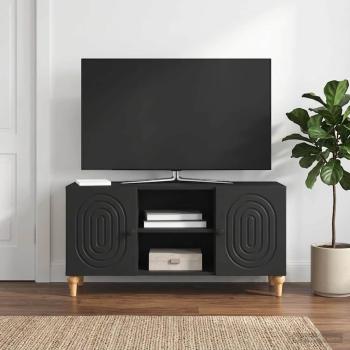 ARDEBO.de - TV-Schränk Schwarz 102 x 34,5 x 50 cm Holzwerkstoff