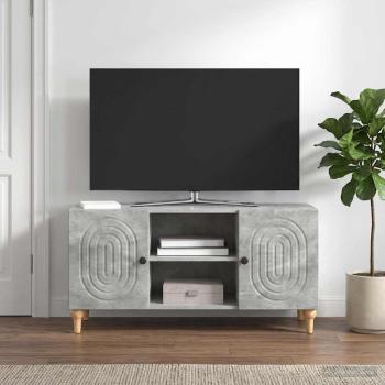 ARDEBO.de - TV-Schränk Betongrau 102 x 34,5 x 50 cm Holzwerkstoff