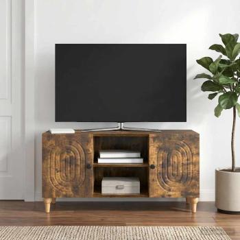 ARDEBO.de - TV-Schränk Geräucherte Eiche 102 x 34,5 x 50 cm Holzwerkstoff