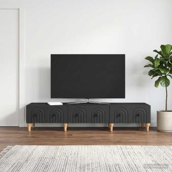 TV-Schränk Schwarz 147 x 34,5 x 30 cm Holzwerkstoff