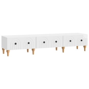 TV-Schränk Hochglanz Weiß 147 x 34,5 x 30 cm Holzwerkstoff