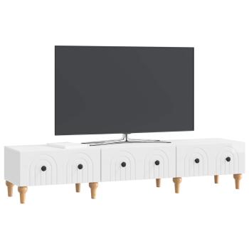 TV-Schränk Hochglanz Weiß 147 x 34,5 x 30 cm Holzwerkstoff