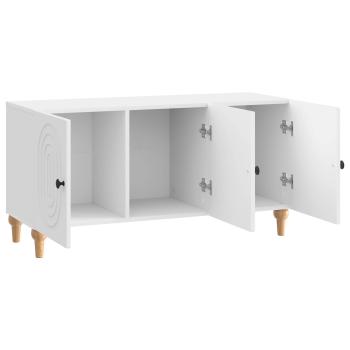 TV-Schränk 99 x 34,5 x 50 cm Hochglanz Weiß Holzwerkstoff
