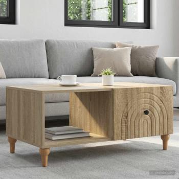 ARDEBO.de - Couchtisch Sonoma-Eiche 90 x 50 x 40 cm Holzwerkstoff