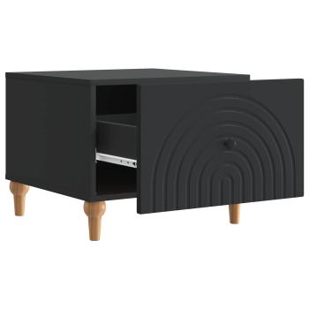 Couchtisch mit Schubladen Schwarz 49 x 50 x 40 cm Holzwerkstoff