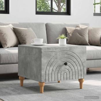 ARDEBO.de - Couchtisch Betongrau 49 x 50 x 40 cm Holzwerkstoff