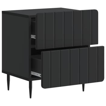 Nachttisch Schwarz 43 x 34,5 x 49,5 cm Holzwerkstoff