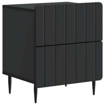 Nachttisch 2 Stk. Schwarz 43 x 34,5 x 49,5 cm Holzwerkstoff