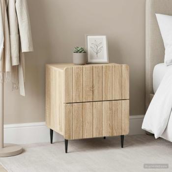 Nachttisch 2 Stk. Sonoma-Eiche 43 x 34,5 x 49,5 cm