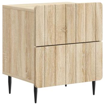 Nachttisch 2 Stk. Sonoma-Eiche 43 x 34,5 x 49,5 cm
