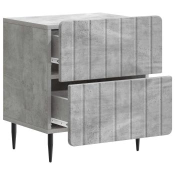 Nachttisch Betongrau 43 x 34,5 x 49,5 cm Holzwerkstoff