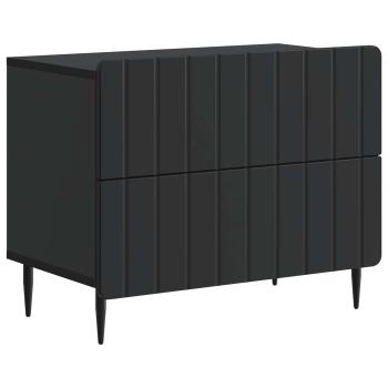 Nachttisch Schwarz 62 x 34,5 x 49,5 cm Holzwerkstoff