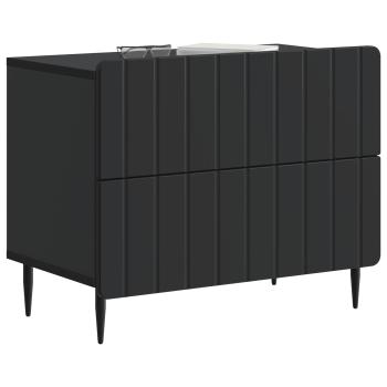 Nachttisch Schwarz 62 x 34,5 x 49,5 cm Holzwerkstoff