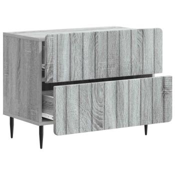Nachttisch Sonoma-Grau 62 x 34,5 x 49,5 cm Holzwerkstoff