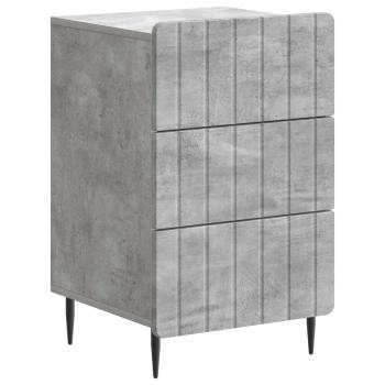 Nachttisch Betongrau 43 x 41 x 68 cm Holzwerkstoff