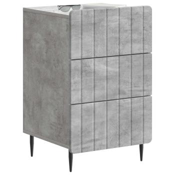 Nachttisch Betongrau 43 x 41 x 68 cm Holzwerkstoff