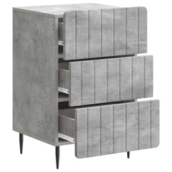 Nachttisch Betongrau 43 x 41 x 68 cm Holzwerkstoff