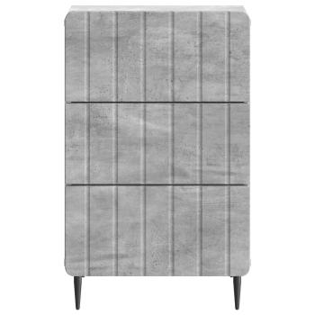 Nachttisch Betongrau 43 x 41 x 68 cm Holzwerkstoff