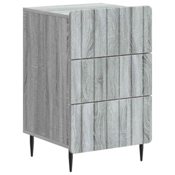 Nachttisch Graues Sonoma 43 x 41 x 68 cm Holzwerkstoff