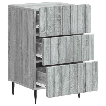 Nachttisch Graues Sonoma 43 x 41 x 68 cm Holzwerkstoff