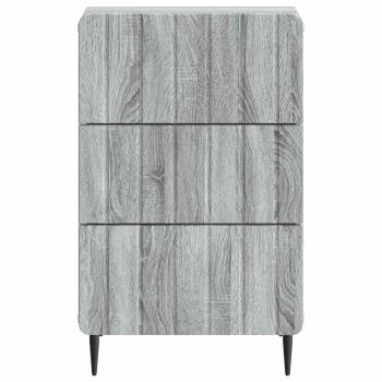 Nachttisch Graues Sonoma 43 x 41 x 68 cm Holzwerkstoff