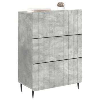 Schubladenschrank 66 x 34,5 x 92 cm Holzwerkstoff Betongrau