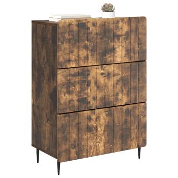 Schubladenschrank 66 x 34,5 x 92 cm Holzwerkstoff Räuchereiche