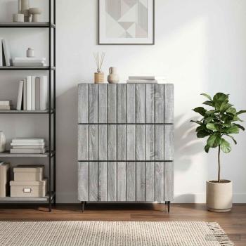 Schubladenschrank 66 x 34,5 x 92 cm Holzwerkstoff Sonoma-Grau