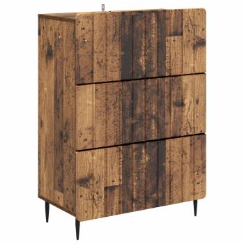 Schubladenschrank 66 x 34,5 x 92 cm Holzwerkstoff Altholz