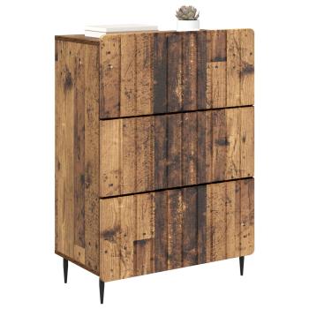 Schubladenschrank 66 x 34,5 x 92 cm Holzwerkstoff Altholz
