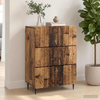 Schubladenschrank 66 x 34,5 x 92 cm Holzwerkstoff Altholz