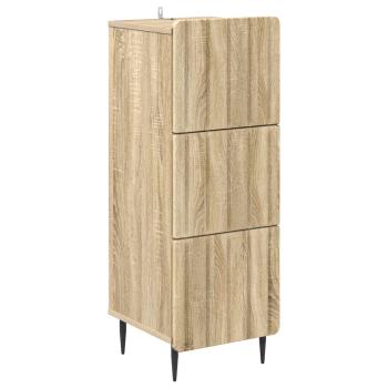 Schubladenschrank 33 x 34,5 x 92 cm Holzwerkstoff Sonoma-Eiche